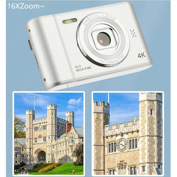 4K Digital Camera Travel Selfie Camera 36MP 1080p 2.4in Screen Optical Zoom - stepyours.com