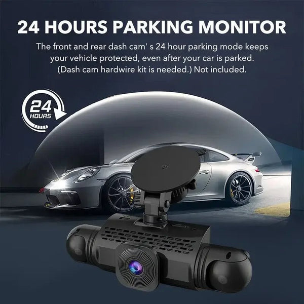 Car Dash Cam 4 Channel Front Left Right Rear FHD 1080P Night Vision Hardwire Kit - stepyours.com