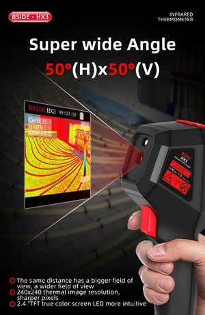 BSIDE HX3 Handheld Thermal Imaging Camera - For PCB, Pipes And Fire Safety - stepyours.com