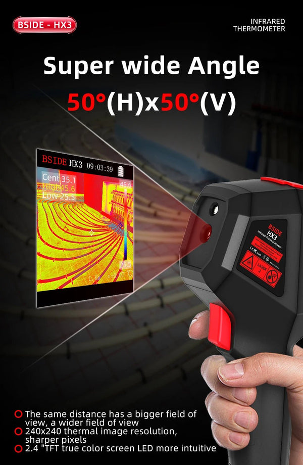 BSIDE HX3 Handheld Thermal Imaging Camera - For PCB, Pipes And Fire Safety - stepyours.com