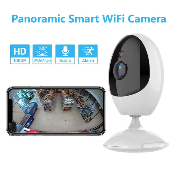 ICSEE Fisheye Camera 180 Degree Panoramic 1080P WiFi Security Camera - stepyours.com