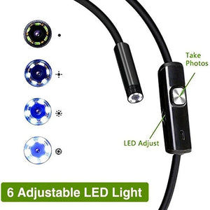 Practical 7mm Android Endoscope 3 In 1 USB Type C Borescope Waterproof Hooks - stepyours.com