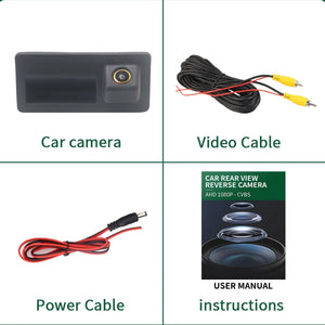 AHD 1080P Car Tailgate Handle Rear View Camera For VW Passat Golf Jetta Polo - stepyours.com