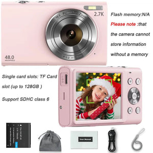 4K Vlogging Camera 42.4MP Sensor With 2.8 Inch Screen Camcorder For Photography - stepyours.com