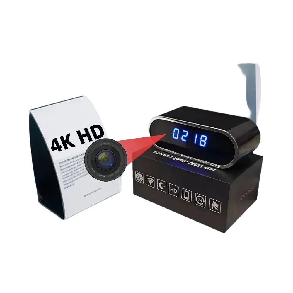Full HD Mini WiFi Clock Camera With Remote Viewing - stepyours.com