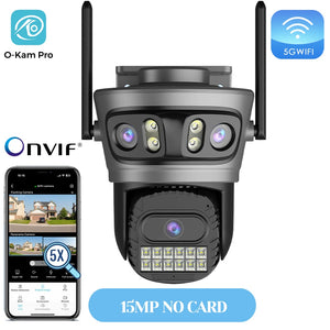 20MP Outdoors WiFi PTZ Security Camera - AI Human Detection and 10X Zoom Hooks