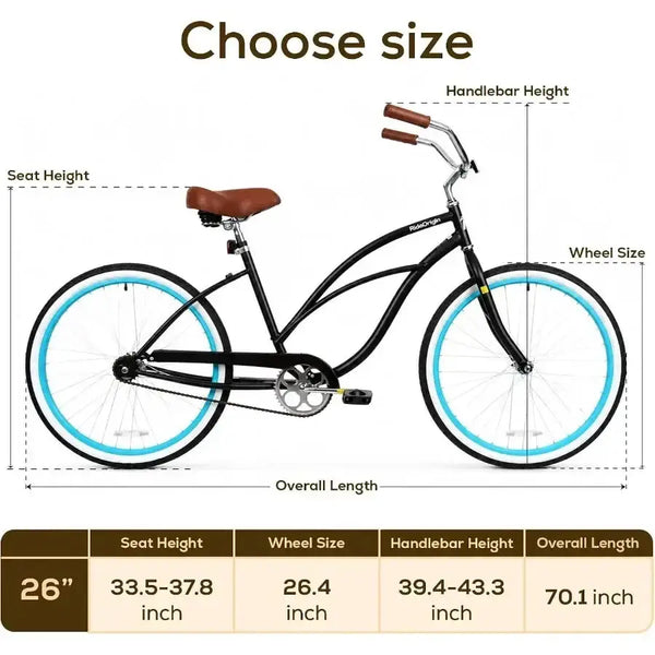 Classic Retro Beach Cruiser Bike — product image 2