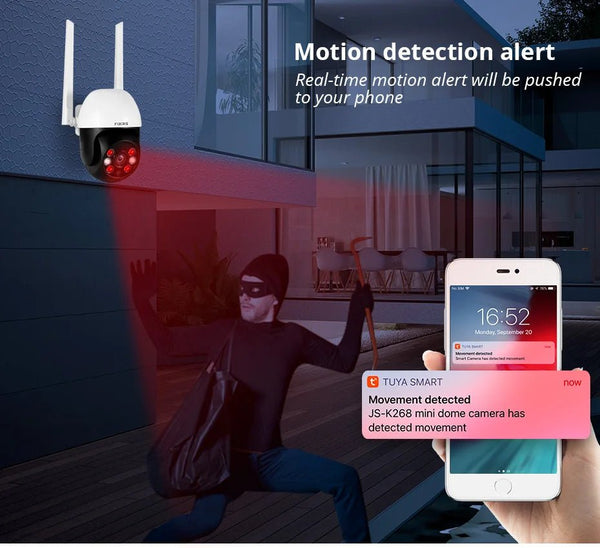 Fuers 8MP Outdoor IP Camera - Auto - Tracking and Tuya Smart Life Compatible - stepyours.com