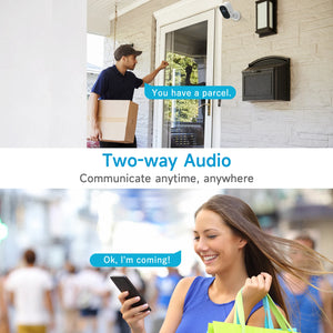 4MP WiFi IP Camera Rechargeable Battery Outdoor Security Camera Night Vision - stepyours.com