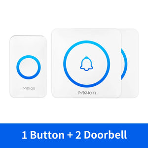 Meian Smart Home Doorbell Wireless Security Doorbell IP65 Waterproof Outdoor Door Bell 60 Songs 5 Volume Adjustable Chime Kit by stepyours.com
