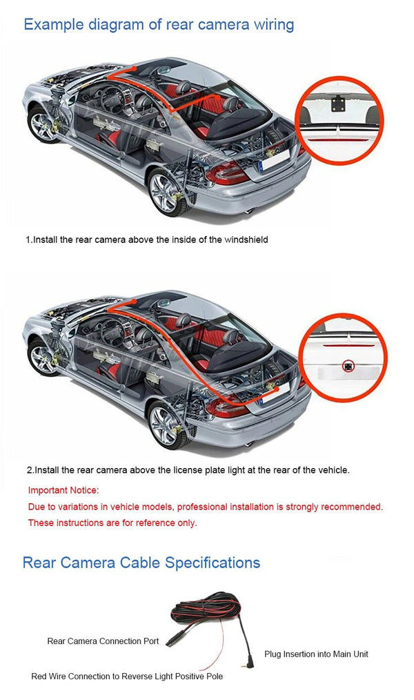 4K Quad Camera Hidden Dash Cam With App Night Vision Motion Detection Parking - stepyours.com