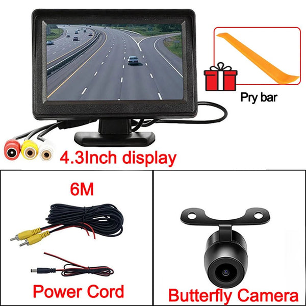 Four Point Three Inch Rear View Monitor For Car Parking Reversing Camera System - stepyours.com