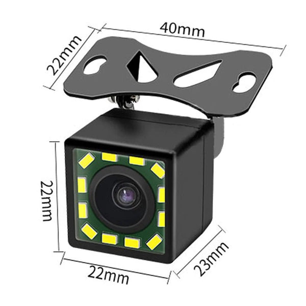 Car Rear View Camera With 4 8 12 LED Night Vision Display For Parking Reversing - stepyours.com