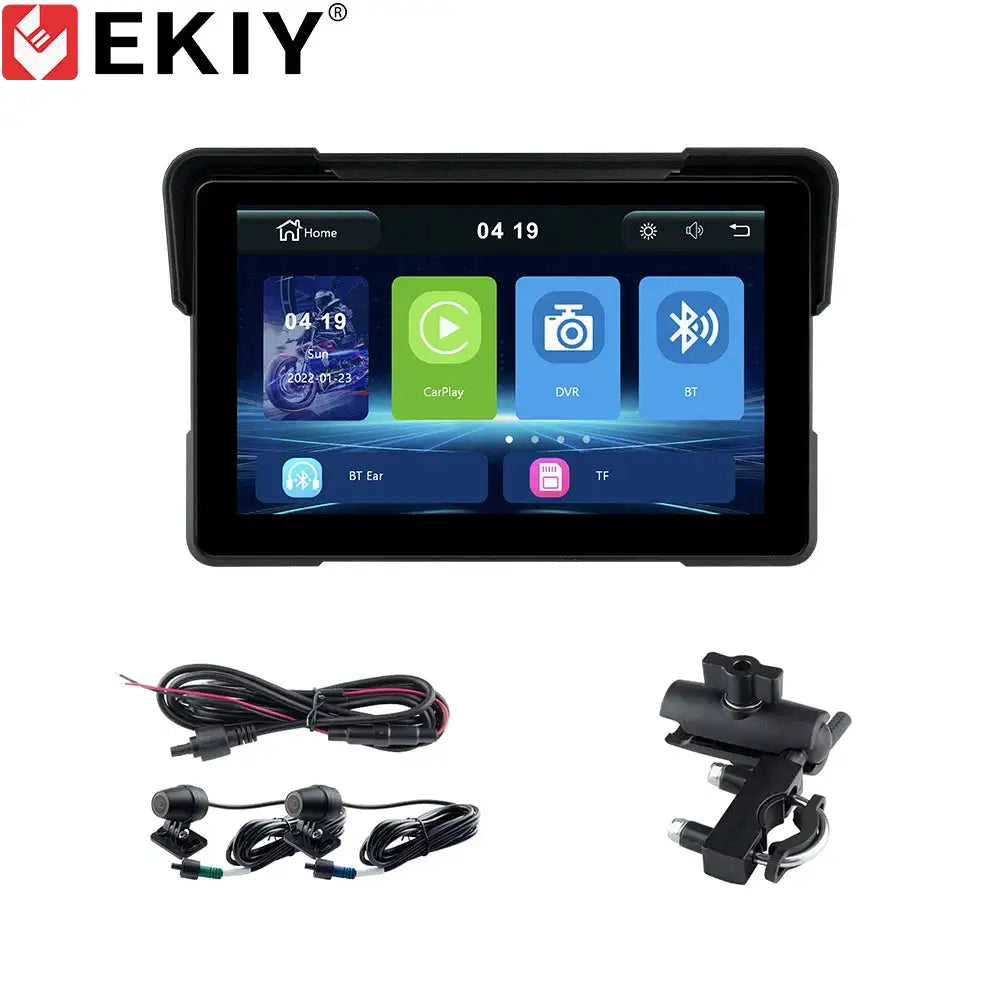 Wireless CarPlay Motorcycle GPS Unit — product view 9