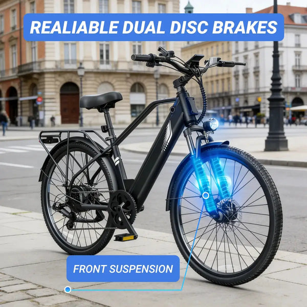 Dyu Electric Bike with Battery — product view 4
