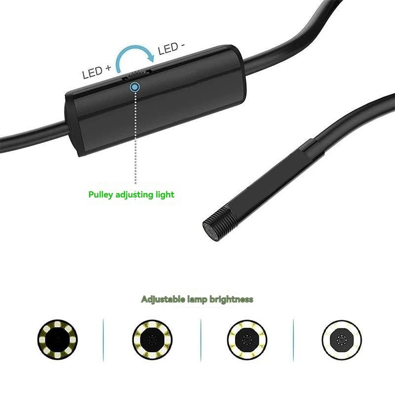 OllyMurs Type - C Android Endoscope IP67 Camera - 5.5 To 8mm 6 LED Borescope - stepyours.com