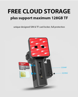 Jimi JC181 Mini 4G Dash Cam Dual Lens Live Stream GPS Tracking WiFi Hotspot - stepyours.com
