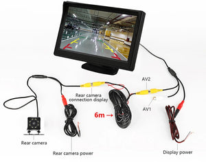 4.3 Inch Rotatable Rear View Camera For Car Reversing With 170 Degree Angle - stepyours.com