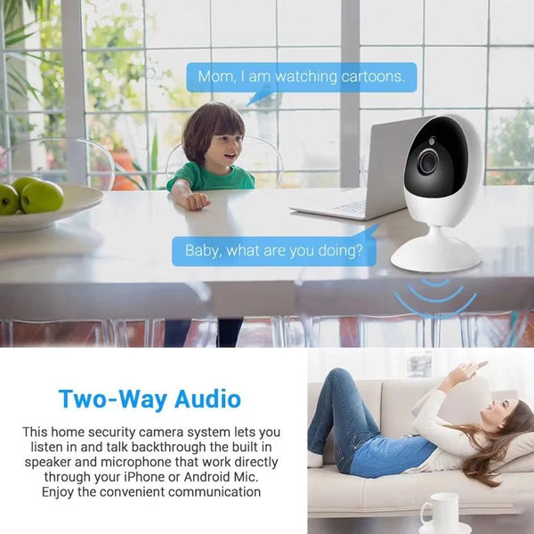 ICSEE Fisheye Camera 180 Degree Panoramic 1080P WiFi Security Camera - stepyours.com