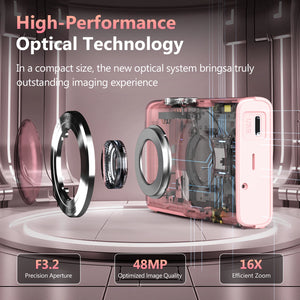 4K Vlogging Camera 42.4MP Sensor With 2.8 Inch Screen Camcorder For Photography - stepyours.com