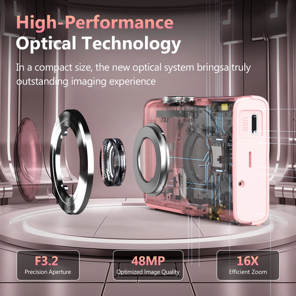 4K Autofocus Vlogging Camera 42MP With Two Point Eight Inch Screen Camcorder - stepyours.com