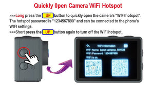 HUAFANT M4R Action Camera 5K 4K60FPS Waterproof 30m IPS Touch LCD 5X Zoom - stepyours.com
