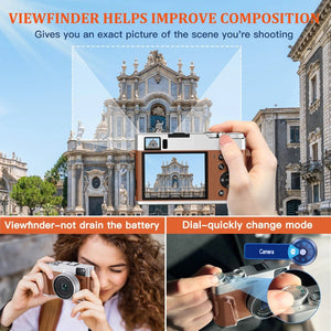 MELCAM DC202 4K Vlogging Camera With Auto Focus And Anti Shake 48MP - stepyours.com