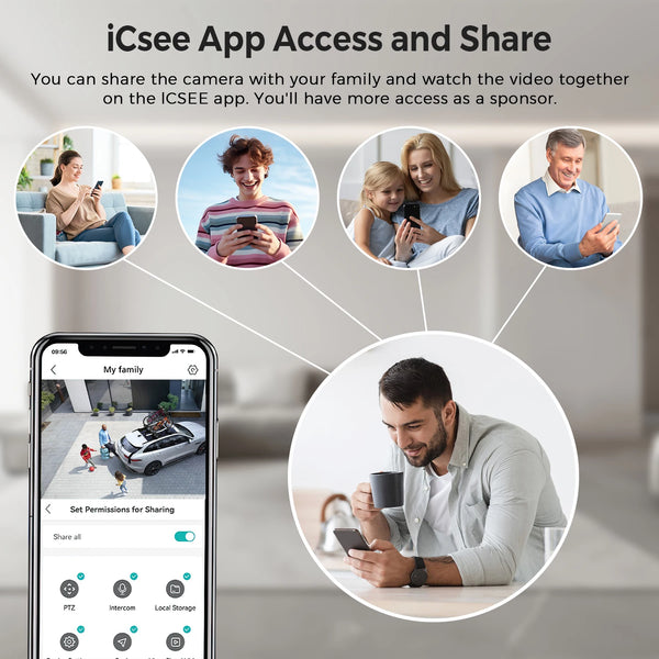 BESDER 6K 12MP Outdoor IP Camera - Three Lens AI Human Detection Waterproof - stepyours.com