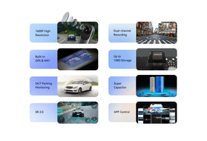 DDPAI Mola N3 Pro Dash Camera 2.5K Car DVR With WiFi And Smart Connect - stepyours.com