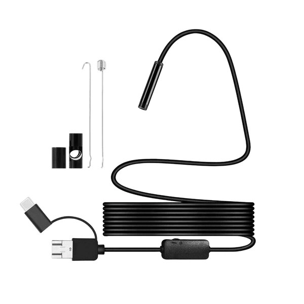 5.5mm Sewer Endoscope Type C Mini Camera For Android Compact Borescope Hooks - stepyours.com