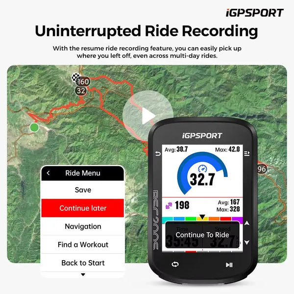 iGPSPORT Wireless GPS Computer — product view 6