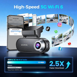 DDPAI N5 Dual 4K HDR Dash Cam Front Rear AI Night Vision WiFi 6 GPS ADAS - stepyours.com