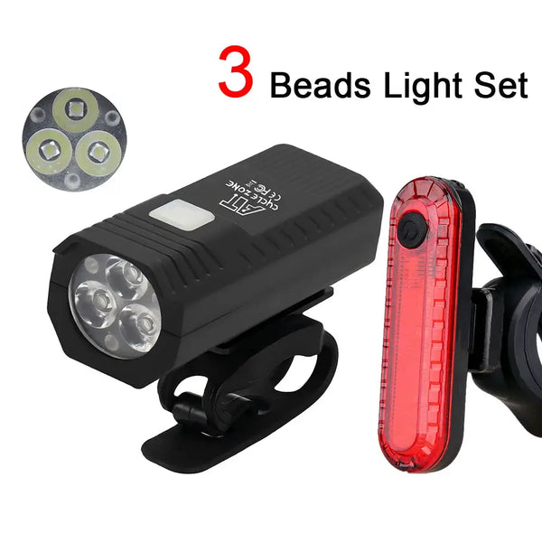 Bike Light Set - Easy Install USB Waterproof — product view 11