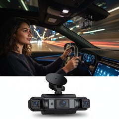 4 Channel WiFi Dashcam Full HD 1080P Front Rear Night Vision Loop Recording - stepyours.com