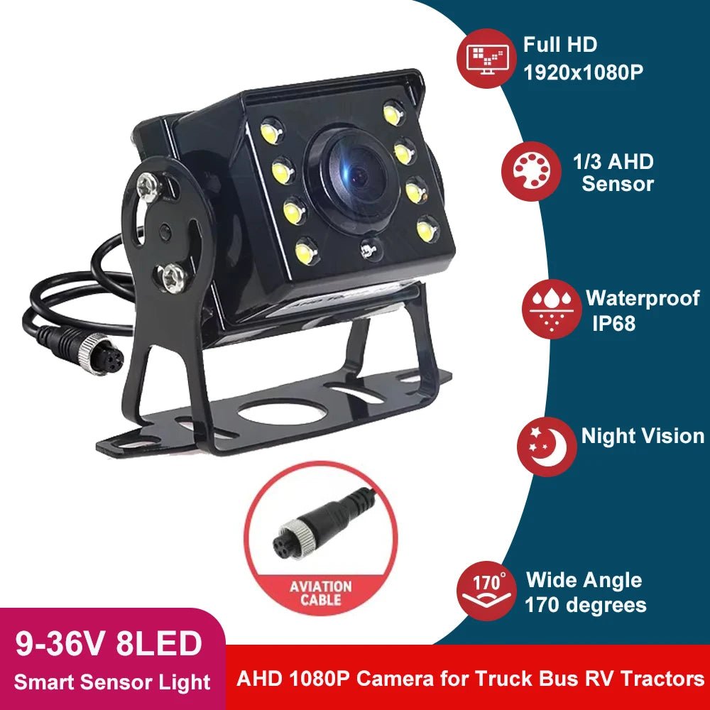 170 Degree AHD 1080P Truck Bus RV Rear View Camera Starlight Night Vision - stepyours.com