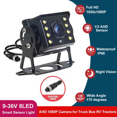 170 Degree AHD 1080P Truck Bus RV Rear View Camera Starlight Night Vision - stepyours.com