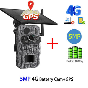 INQMEGA4G Solar Trail Camera 2K Night Vision 5MP PIR Motion Activated - stepyours.com