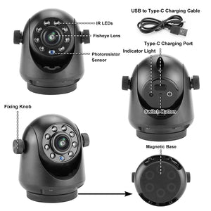 GreenYi 5G WiFi Magnetic Hitch Rear View Camera Night Vision Trailer RV - stepyours.com