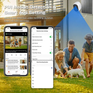 Never Miss A Moment Solar Powered 4MP Battery Spotlight Camera 2K Outdoor Tuya - stepyours.com