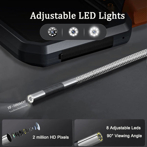Teslong TD450S Borescope Four Point Five Inch Articulating Endoscope 1080P - stepyours.com