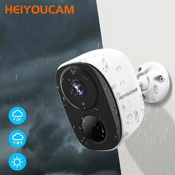 NOCCLIL Wireless Outdoor Security Camera 2K Battery Powered IP66 Weatherproof - stepyours.com