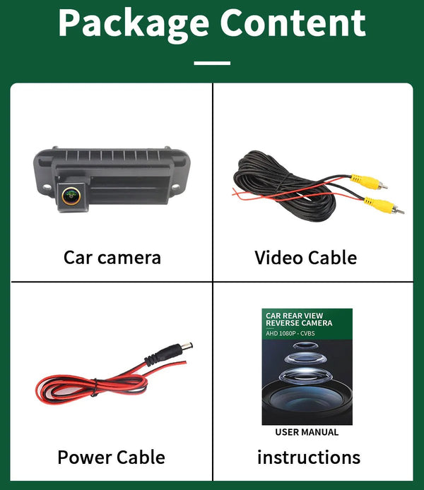 AHD 1080P Mercedes C Class Rear View Camera Waterproof W204 S204 Hook - stepyours.com