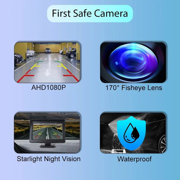 Universal AHD CVBS Fisheye Car Rearview Camera 170 Night Vision Waterproof - stepyours.com