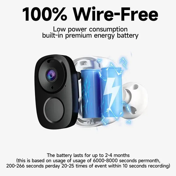 HEIYOUCAM BW4 Wireless Outdoor Security Camera - 2K 3MP Battery 2 Way Audio - stepyours.com