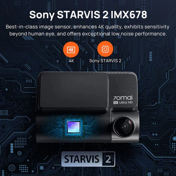 70Mai A810S 4K HDR Dash Cam GPS ADAS Dual Channel Motion Detection 4G LTE DVR - stepyours.com
