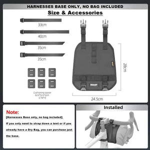 Rhinowalk Bilke Handlebar Harnesses 12L Dry Bag Waterproof Detachable Front Bag Big Size Mount Base Fit MTB Road Bicycle Cycling