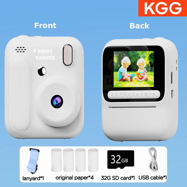 Kids Color Printing Instant Camera 32GB 1080P Digital Photo Video Gift - stepyours.com