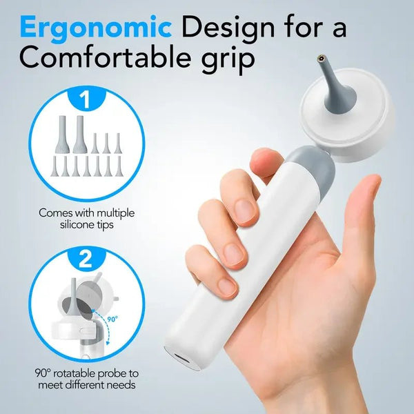 Smart Ear Camera Endoscope 90 Degree Rotatable Head With 1080P HD View 12 Heads - stepyours.com
