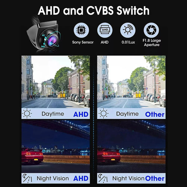 1080P AHD Car Rear View Camera Wide Angle Night Vision For Safer Reversing - stepyours.com