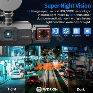 4 Channel 360 Dash Cam With 1080P Front Left Right Rear 24H Parking - stepyours.com